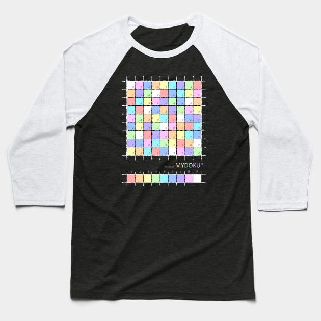 Mydoku_W101_001_001 _F: Sudoku, Sudoku coloring, logic, logic puzzle, holiday puzzle, fun, away from screen Baseball T-Shirt by Mydoku